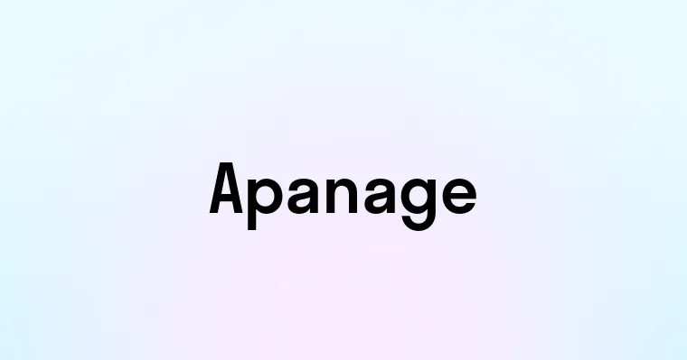 Apanage