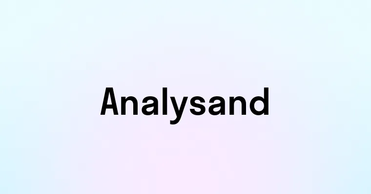 Analysand