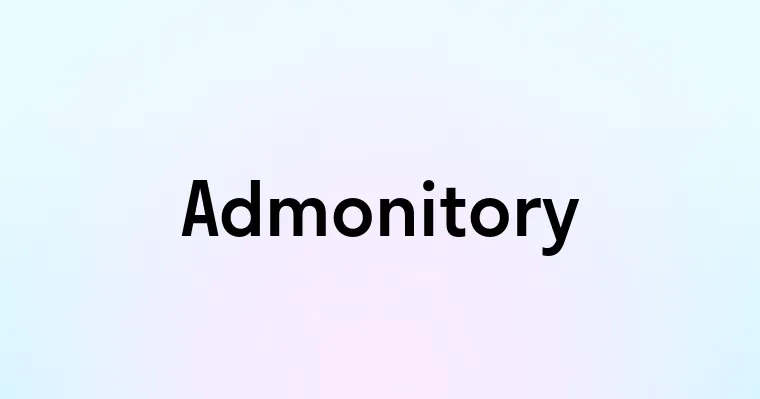 Admonitory