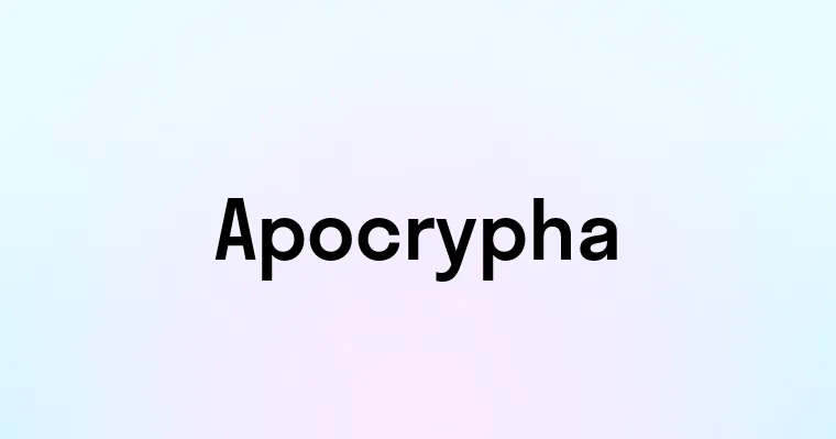 Apocrypha