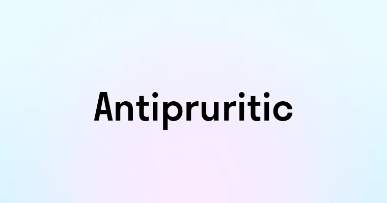 Antipruritic