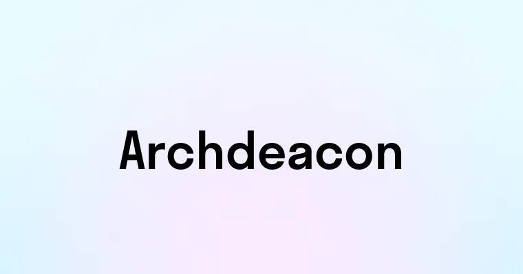 Archdeacon