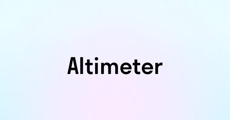 Altimeter