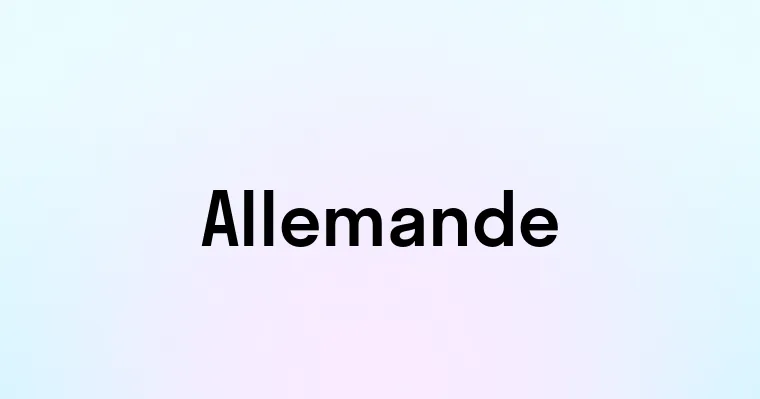 Allemande