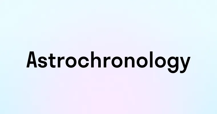 Astrochronology