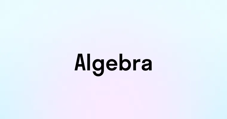 Algebra