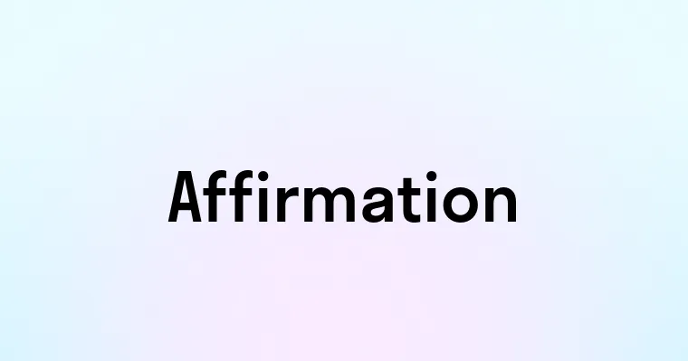 Affirmation