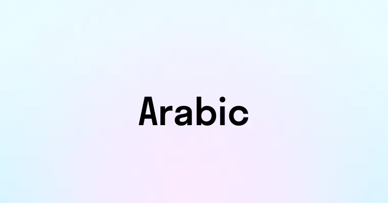 Arabic