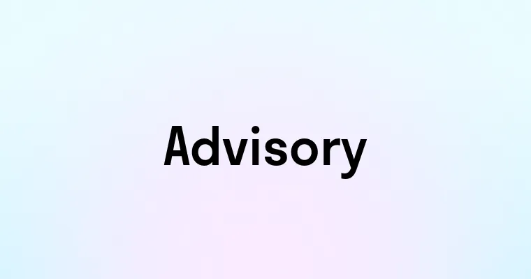 Advisory