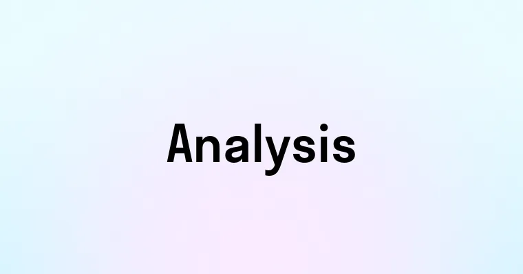 Analysis