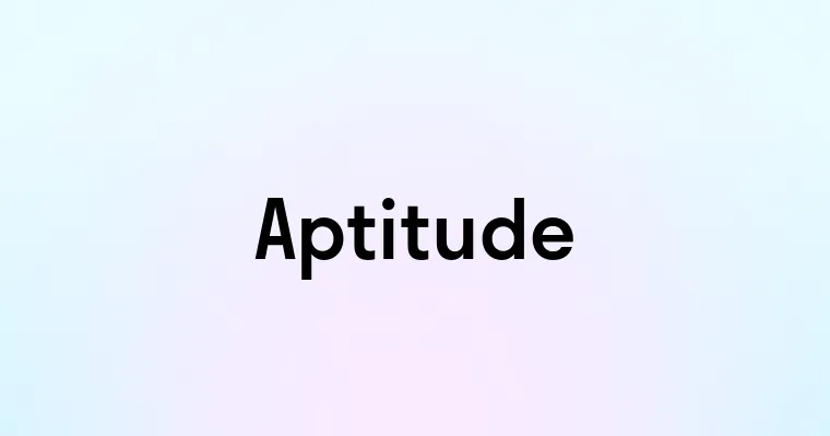 Aptitude