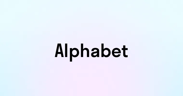 Alphabet — перевод, транскрипция, произношение и примеры