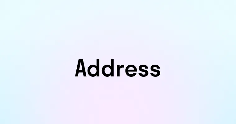 Address