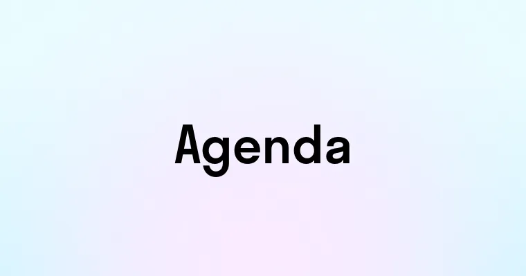 Agenda