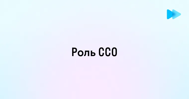 Роль и обязанности CCO в компании