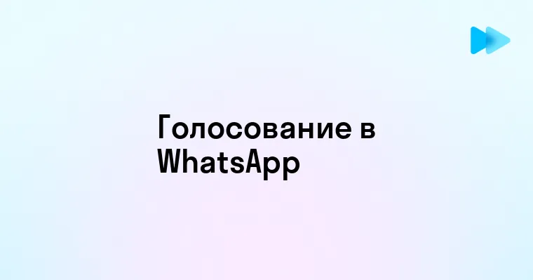 Как создать голосование в группе WhatsApp