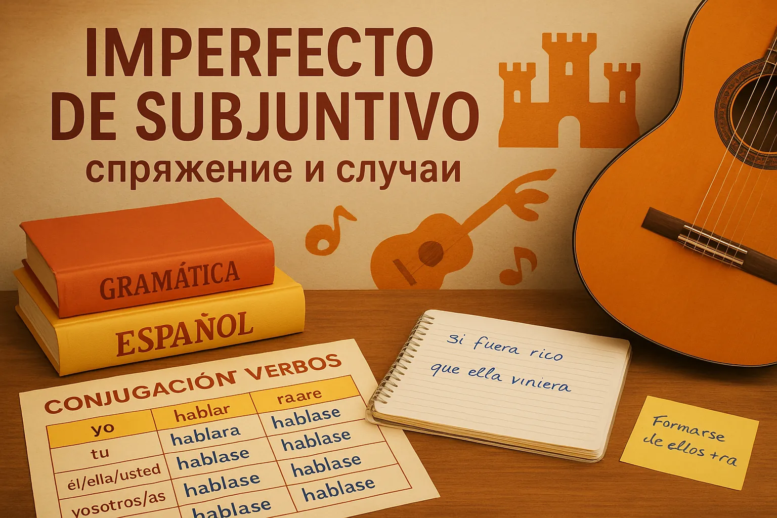 Imperfecto de Subjuntivo в испанском языке: спряжение и случаи