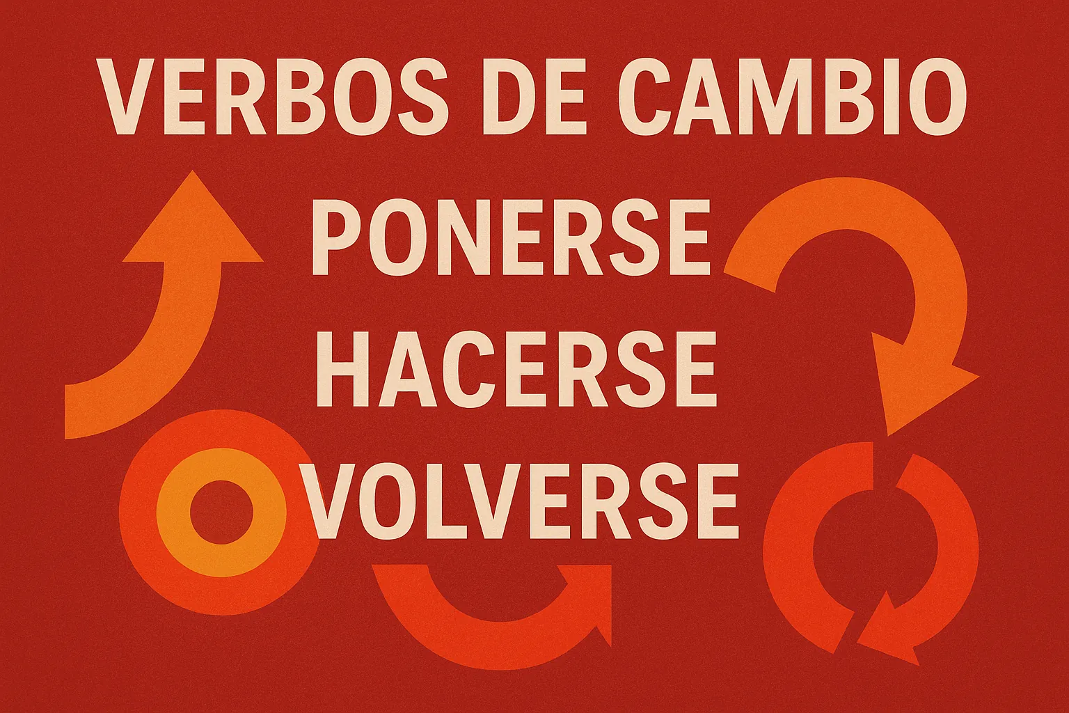 Глаголы состояния в испанском языке: ponerse, hacerse, volverse