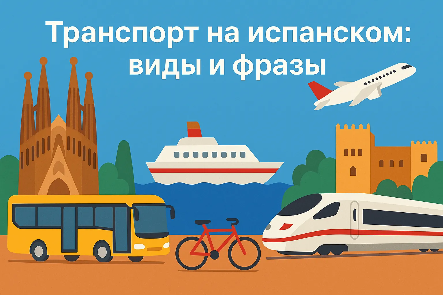 Транспорт на испанском: виды и фразы