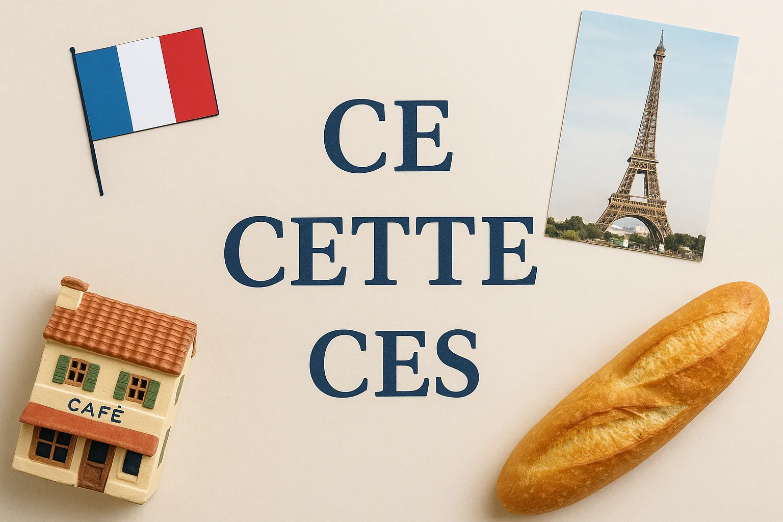 Указательные местоимения: ce, cette, ces