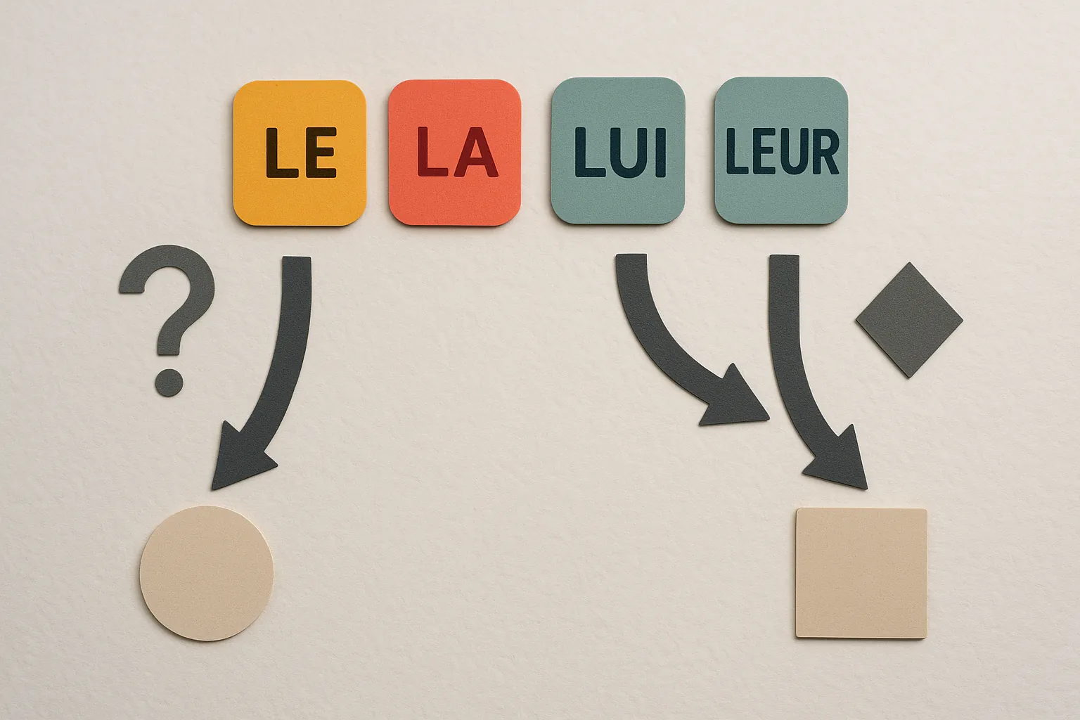 Прямые и косвенные дополнения: le, la, lui, leur