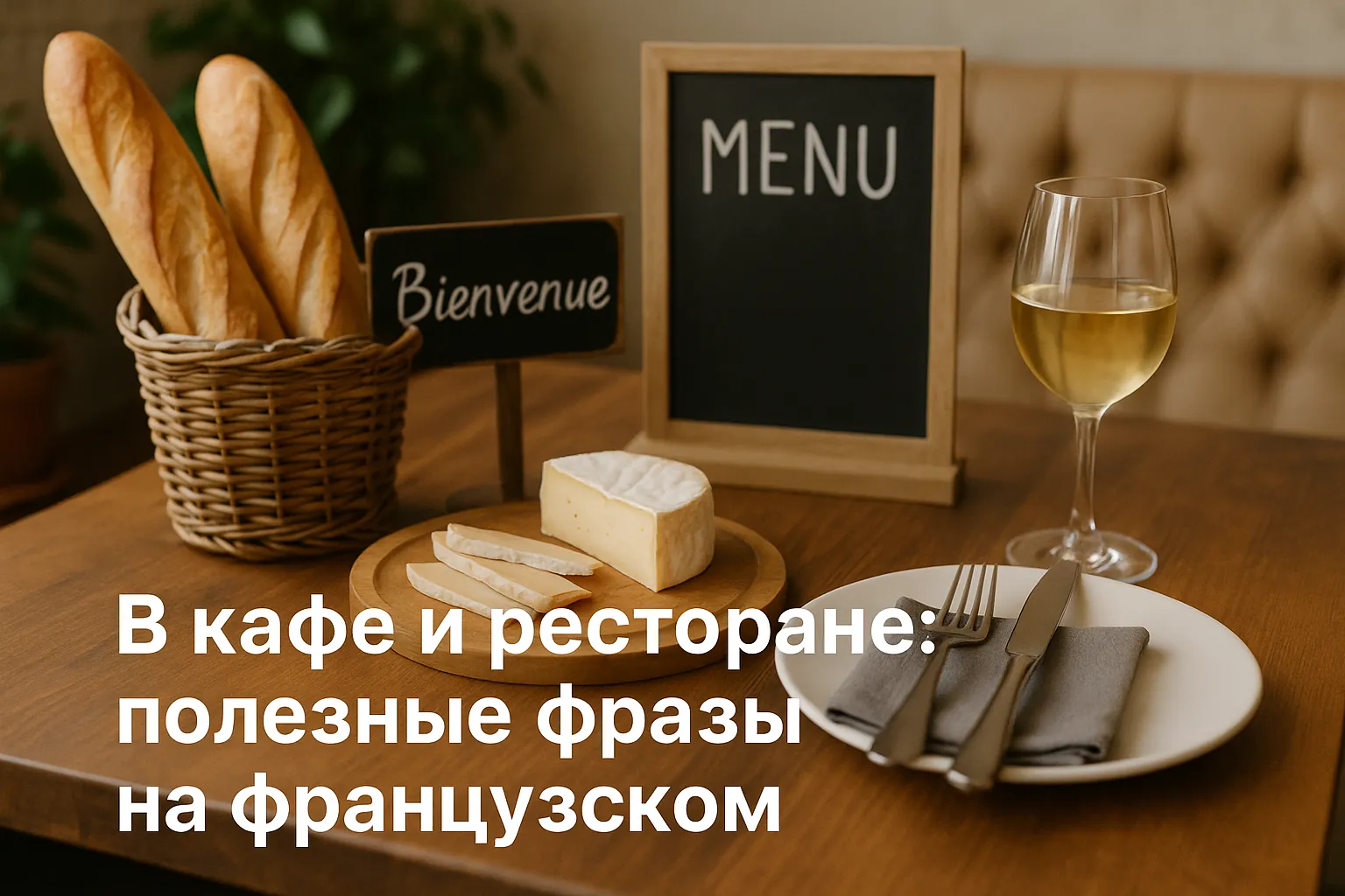 В кафе и ресторане: полезные фразы на французском