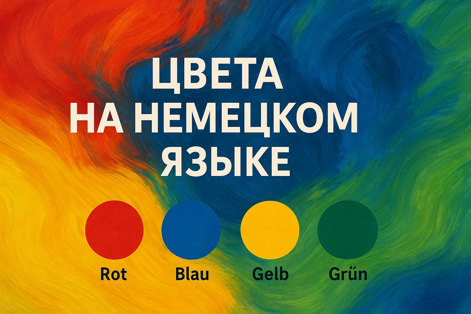 Цвета на немецком языке: как запомнить и согласовать
