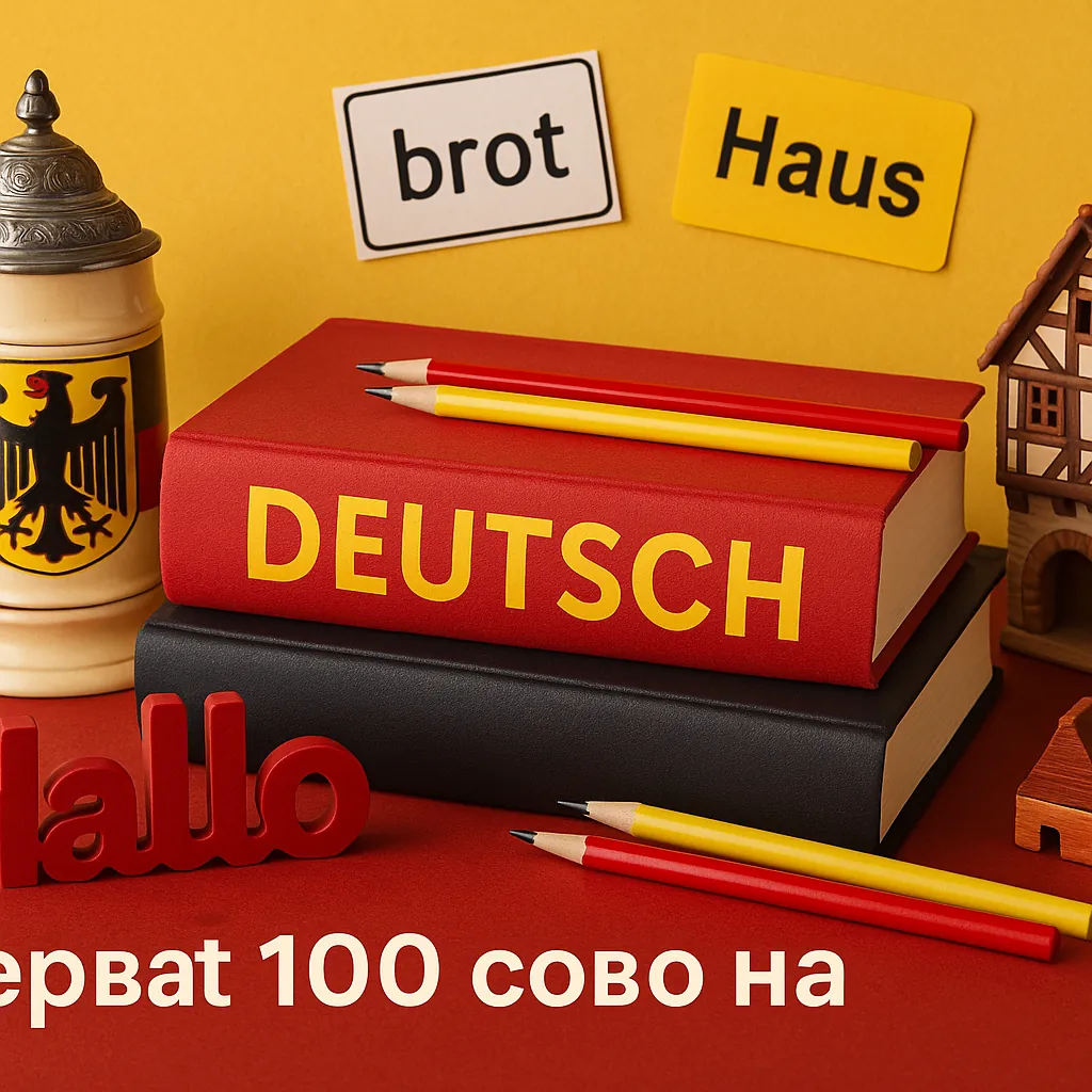 Первая 100 слов на немецком языке с переводом