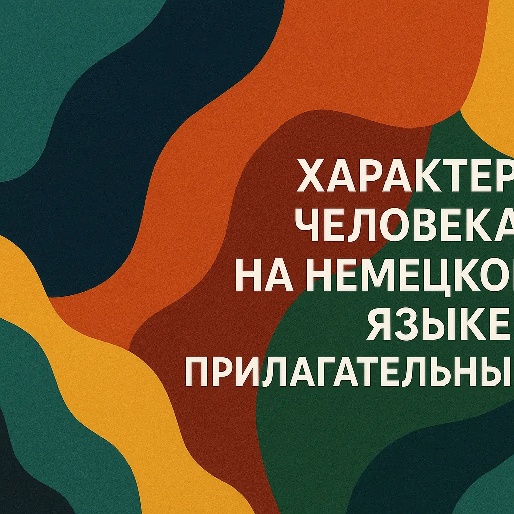 Характер человека на немецком языке: прилагательные