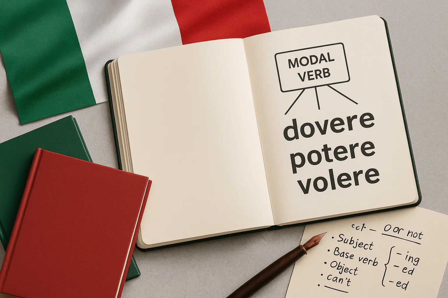 Модальные глаголы в итальянском языке: dovere, potere, volere