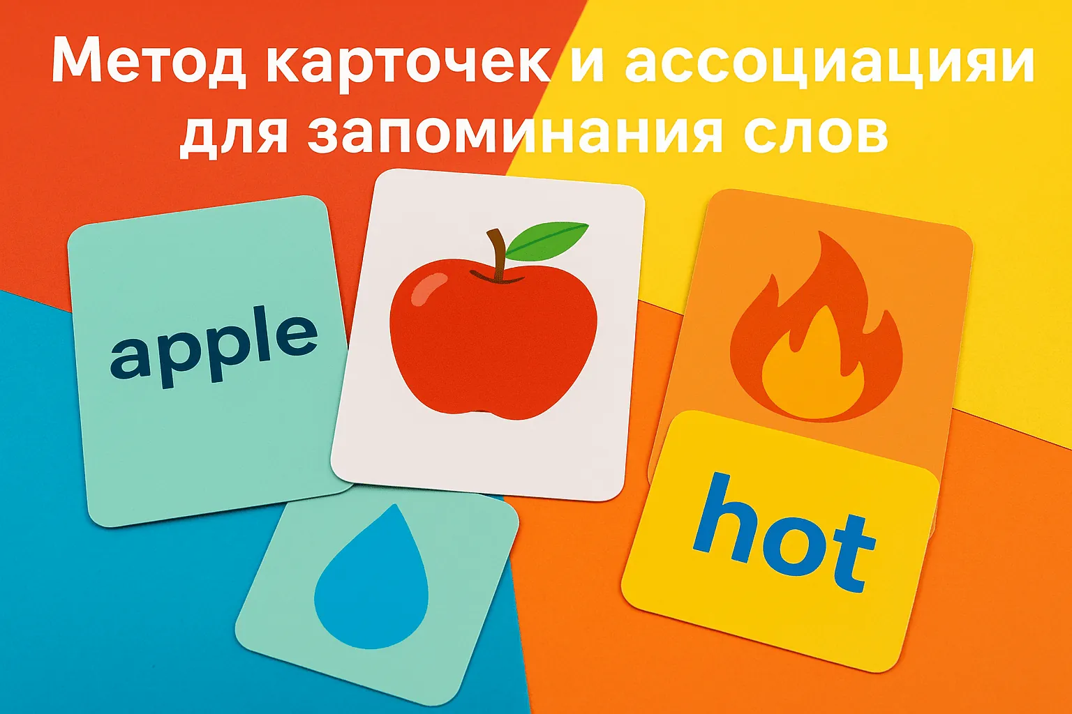 Метод карточек и ассоциаций для запоминания слов