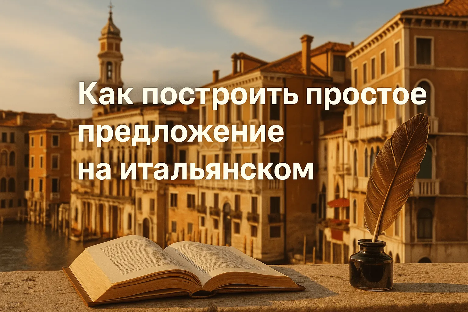 Как построить простое предложение на итальянском