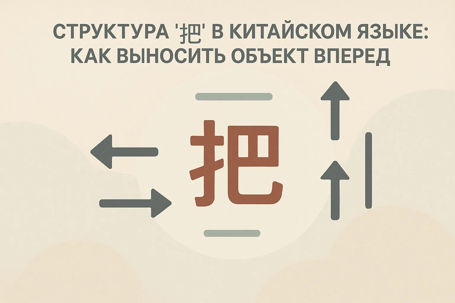 Структура “把” в китайском языке: как выносить объект вперёд