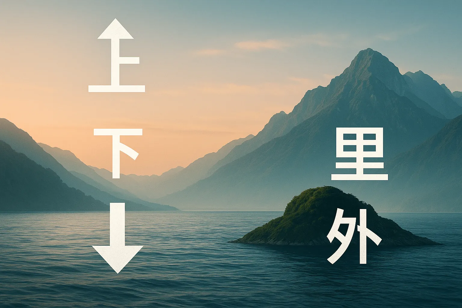Направления в китайском языке: 上, 下, 里, 外