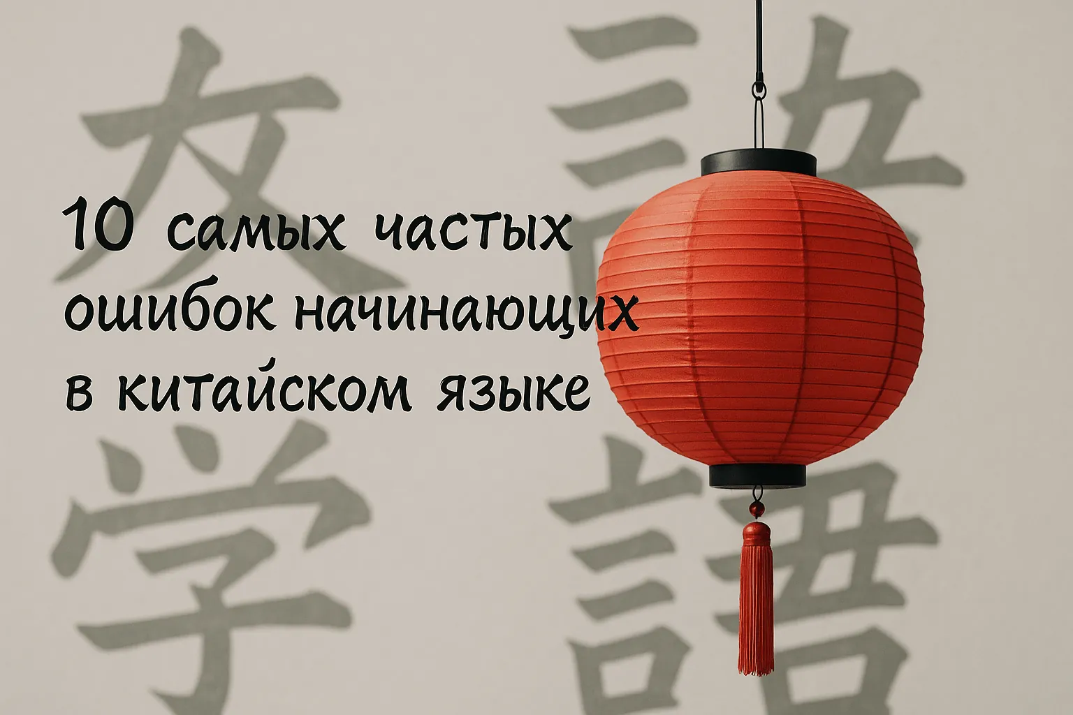 10 самых частых ошибок начинающих в китайском языке