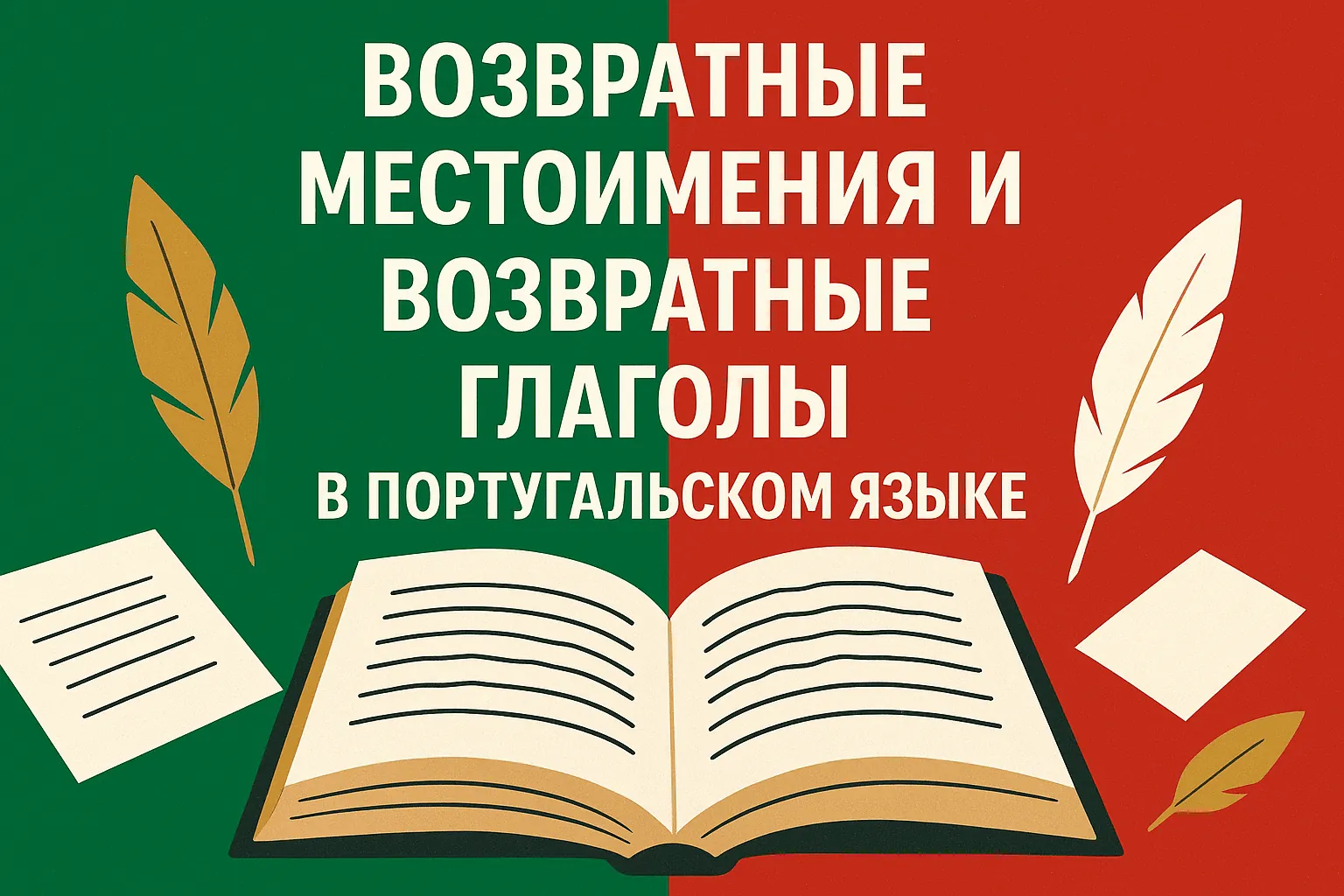 Возвратные местоимения и возвратные глаголы в португальском языке