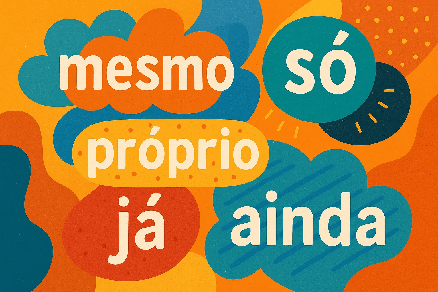 Употребление mesmo, próprio, só, já, ainda
