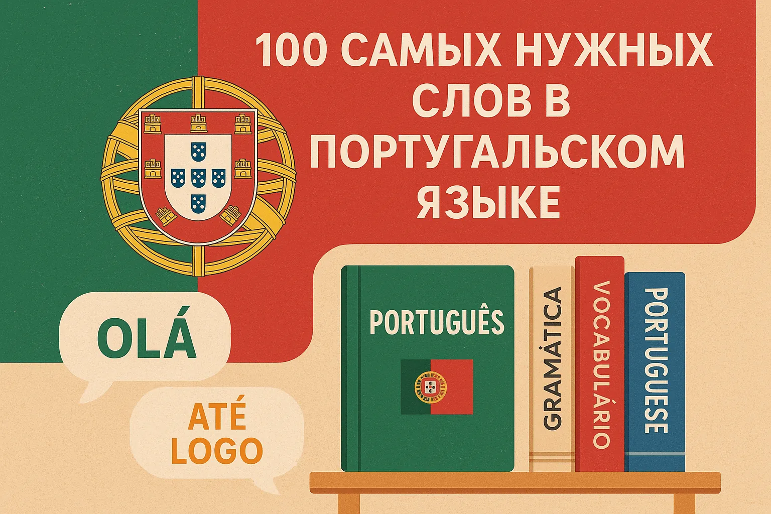 100 самых нужных слов в португальском языке
