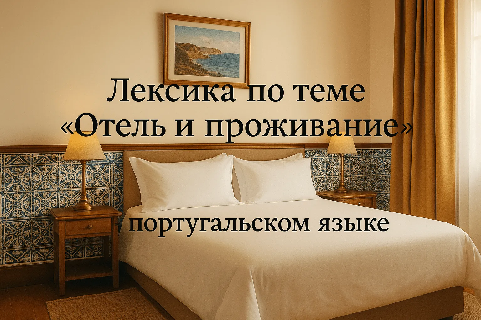 Лексика по теме «Отель и проживание» в португальском языке