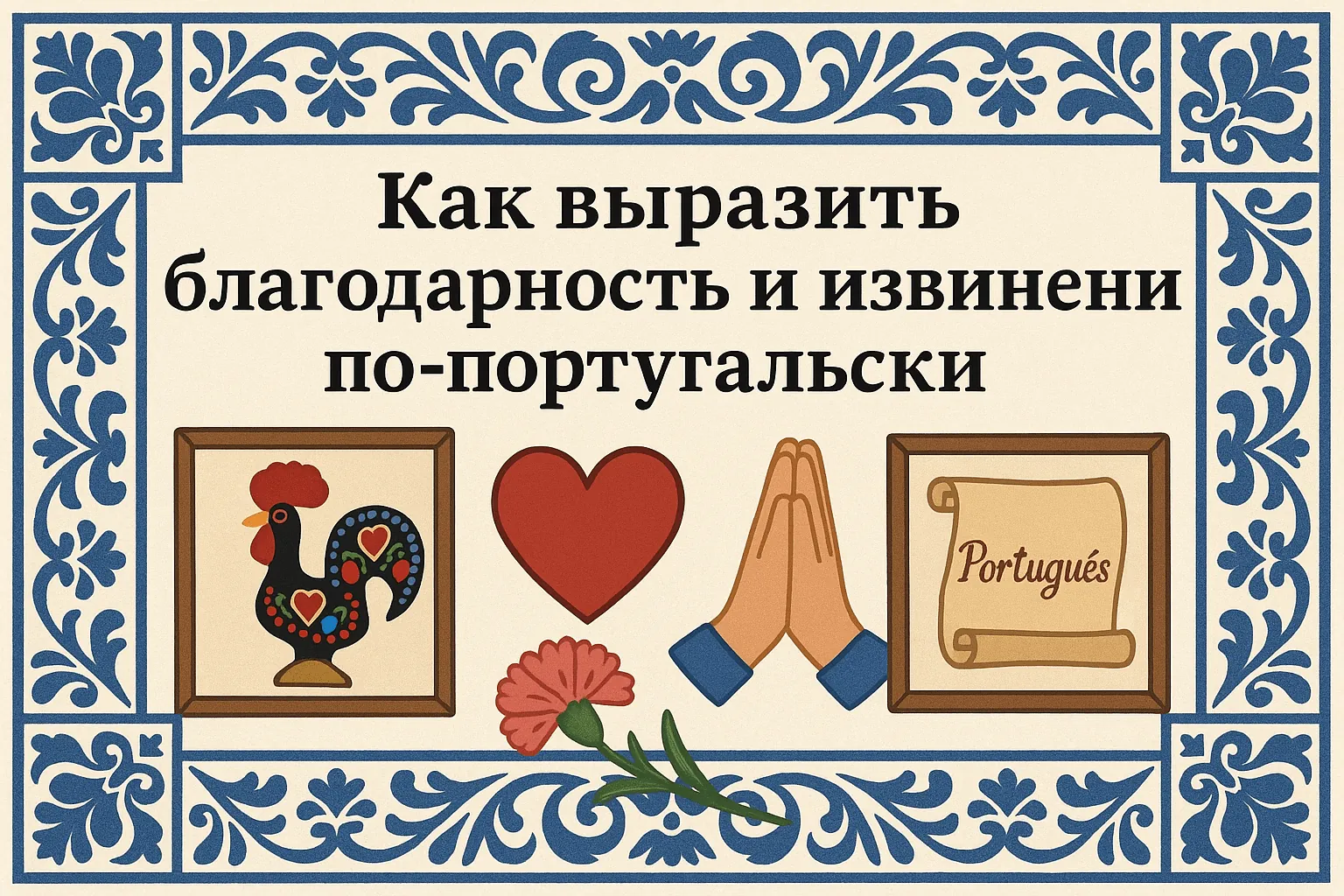 Как выразить благодарность и извинение по-португальски