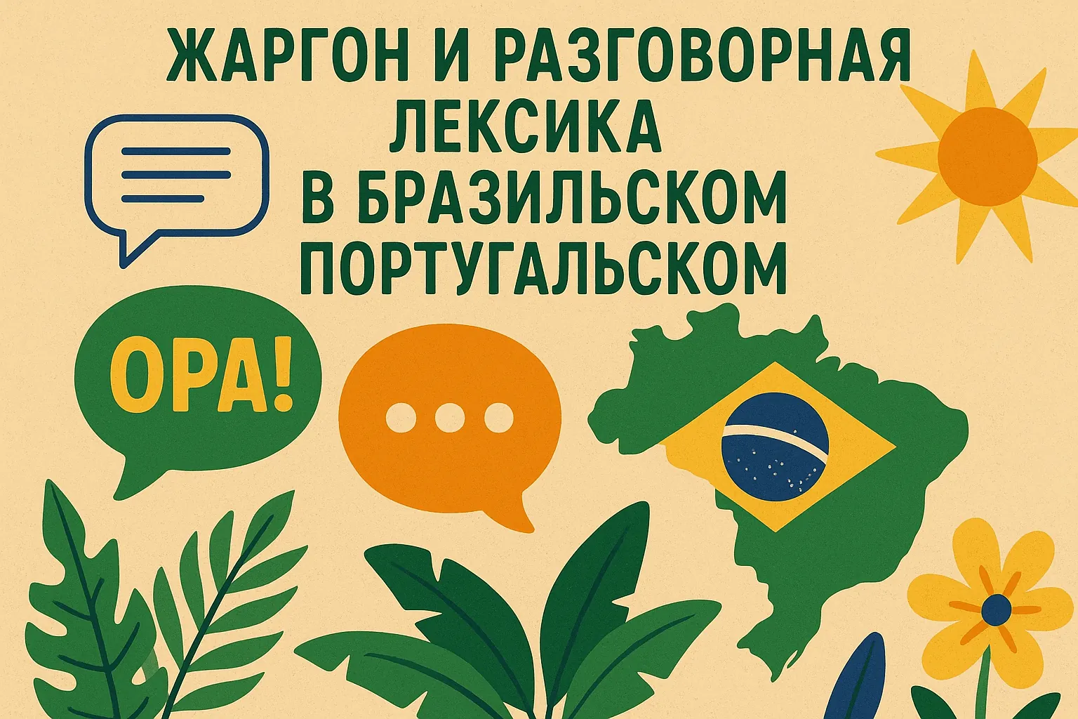 Жаргон и разговорная лексика в бразильском португальском