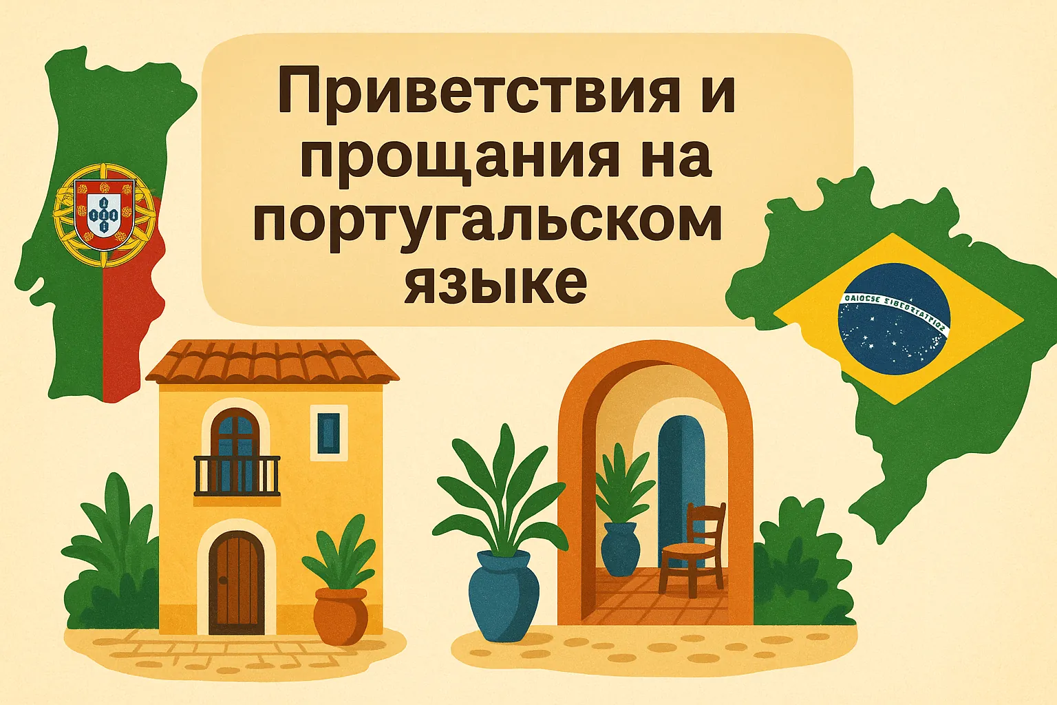 Приветствия и прощания на португальском языке