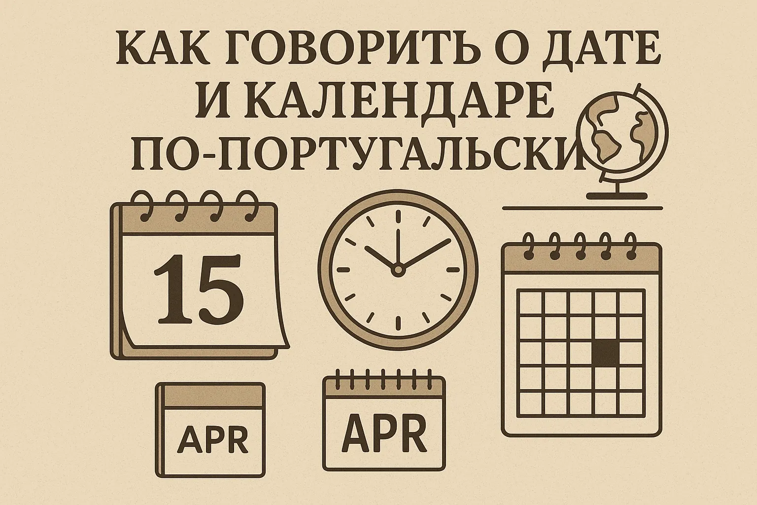 Как говорить о дате и календаре по-португальски