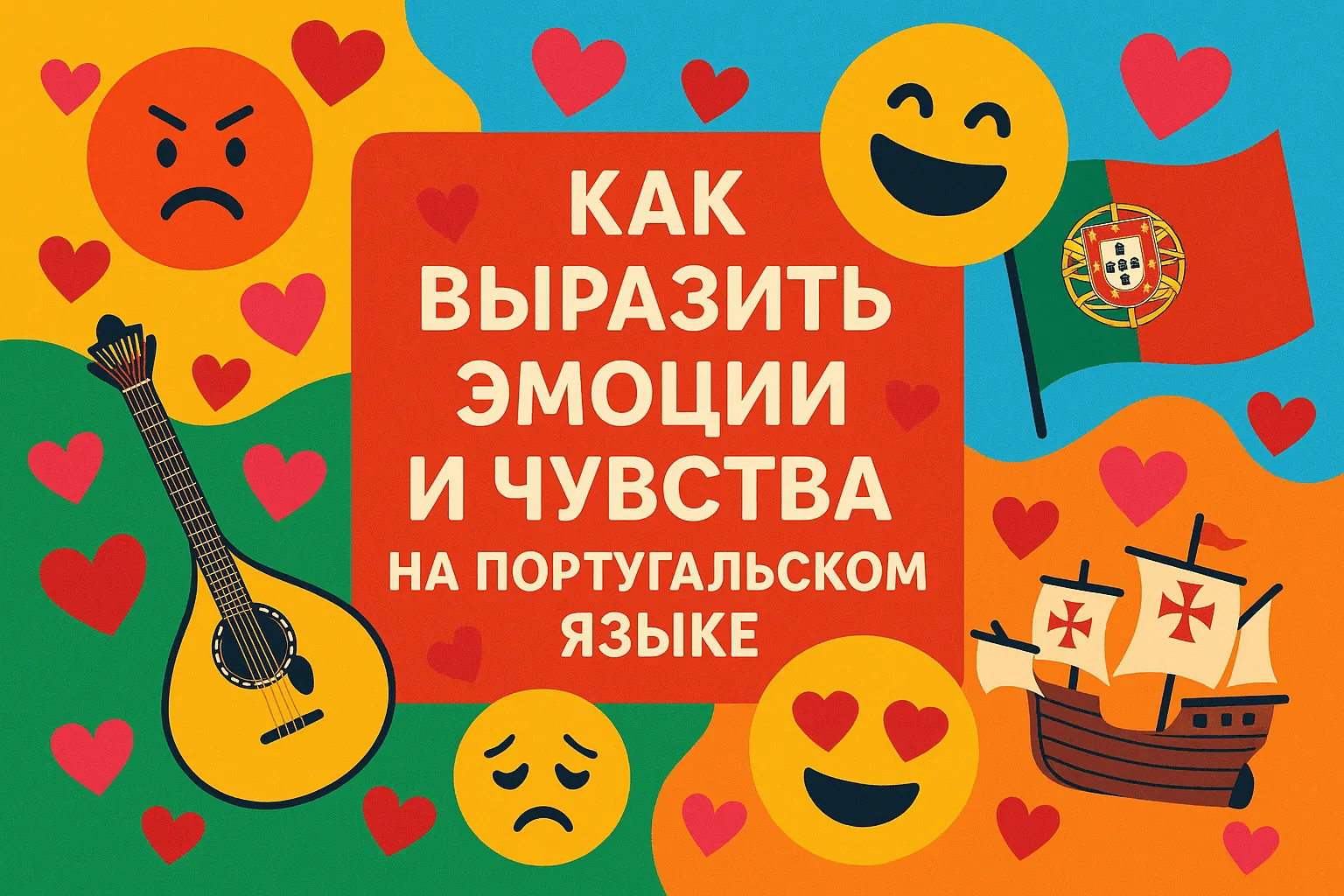 Как выразить эмоции и чувства на португальском языке