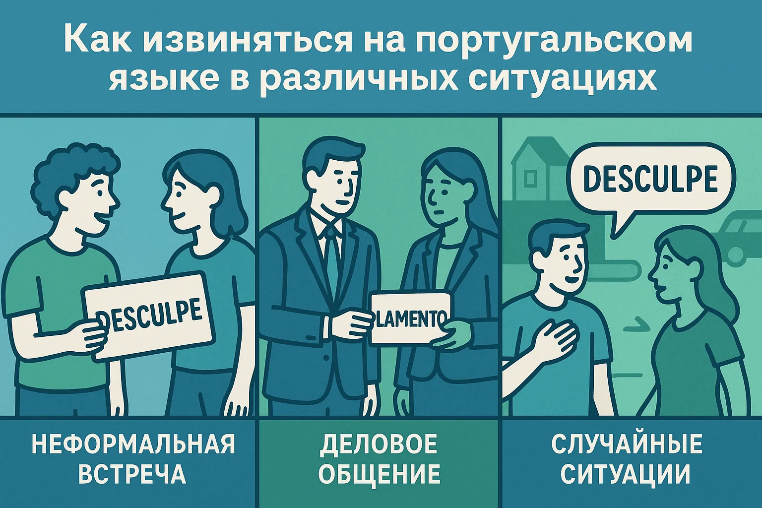 Как извиниться на португальском языке в разных ситуациях