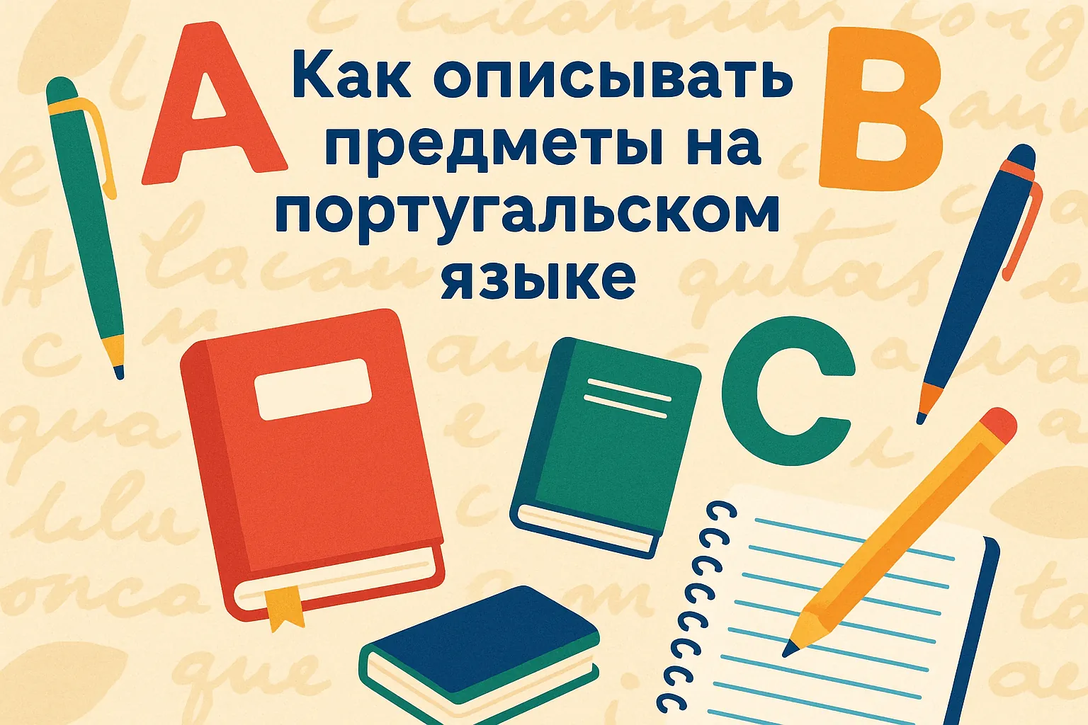 Как описывать предметы на португальском языке