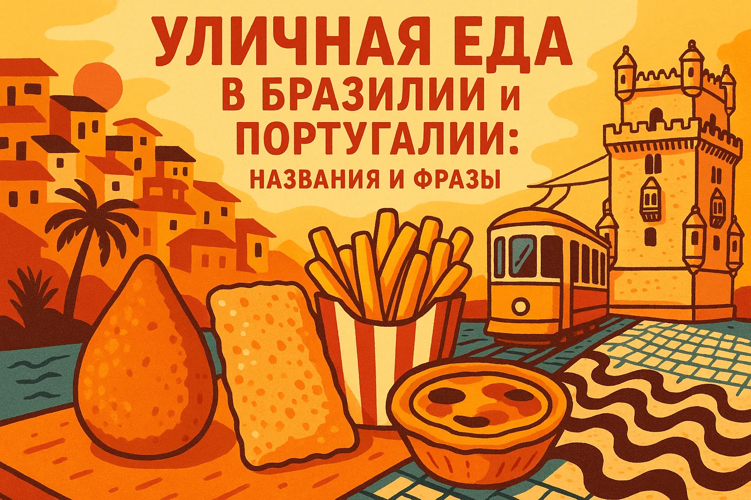 Уличная еда в Бразилии и Португалии: названия и фразы