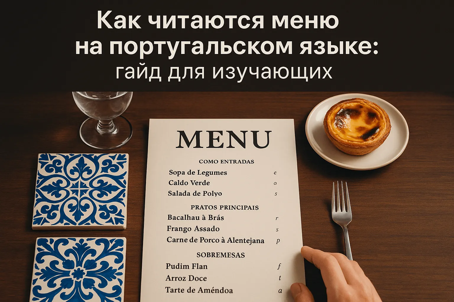 Как читаются меню на португальском языке: гайд для изучающих