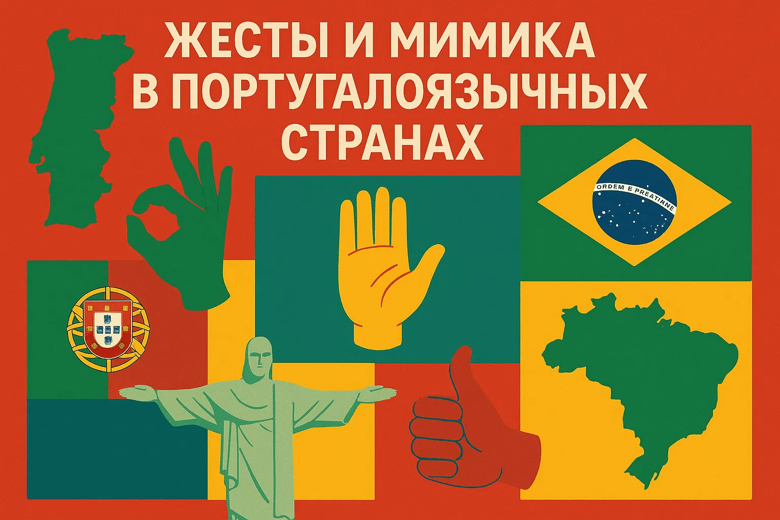 Язык жестов и мимика в странах португальского языка