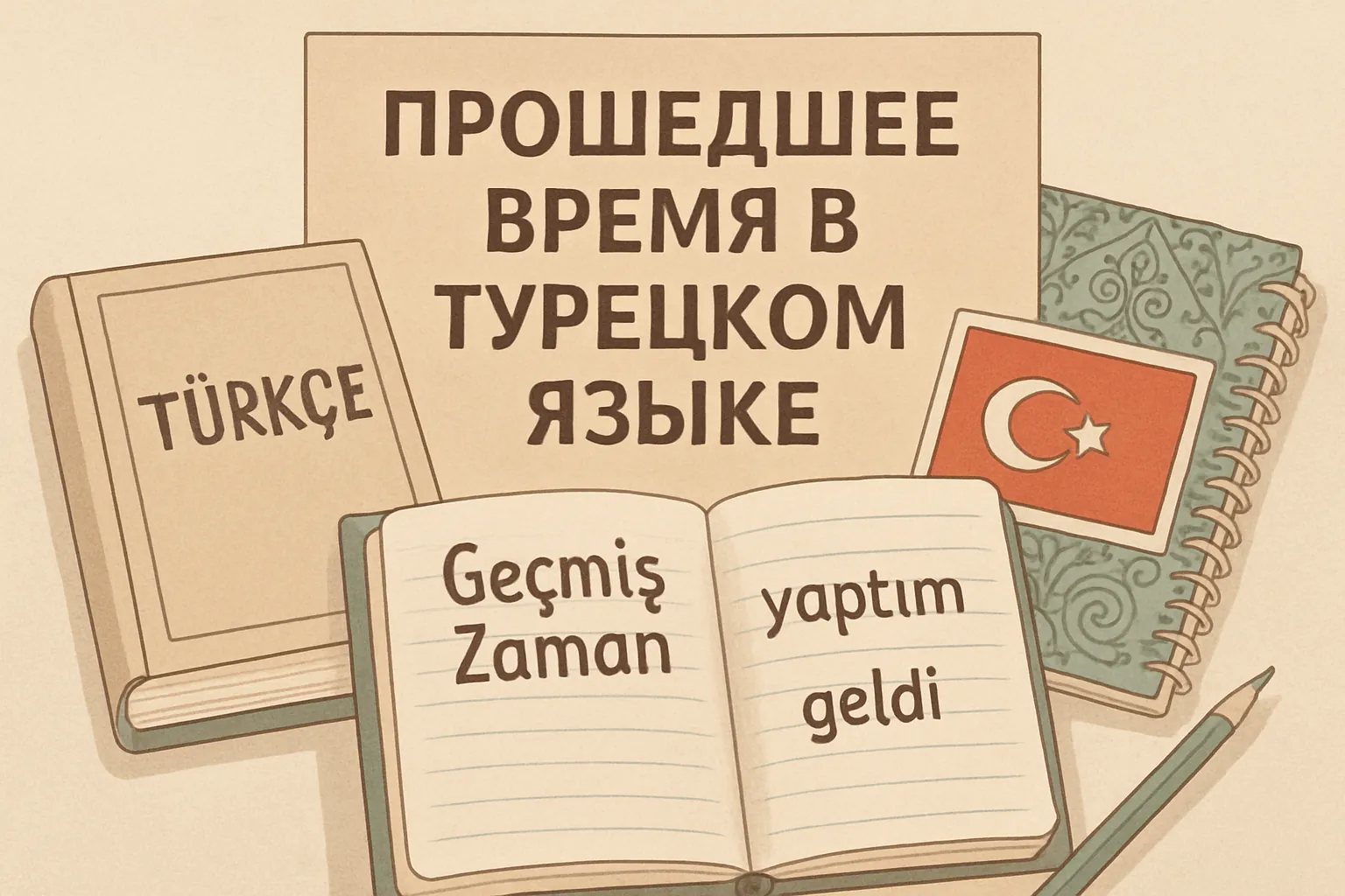 Прошедшее определённое время (di’li geçmiş zaman) в турецком языке